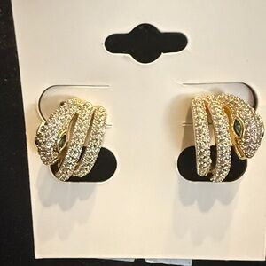 Elegant Gold and Silver Earrings